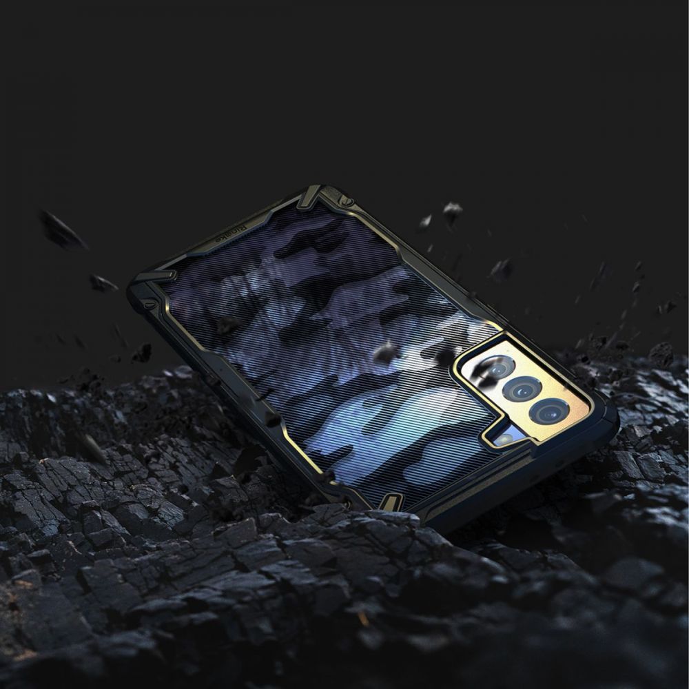 etui Ringke Fusion X Camo czarne Samsung s21 / 6