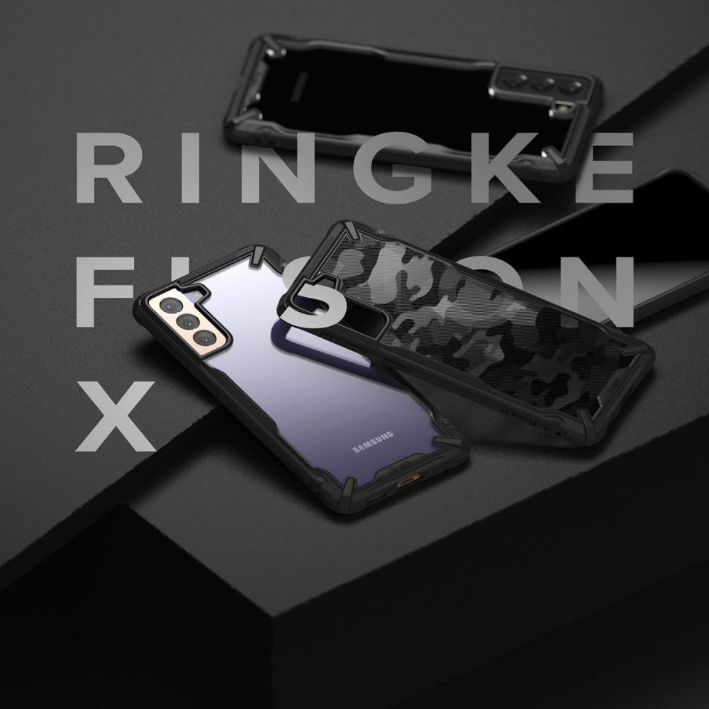 etui Ringke Fusion X Camo czarne Samsung s21 Plus / 2