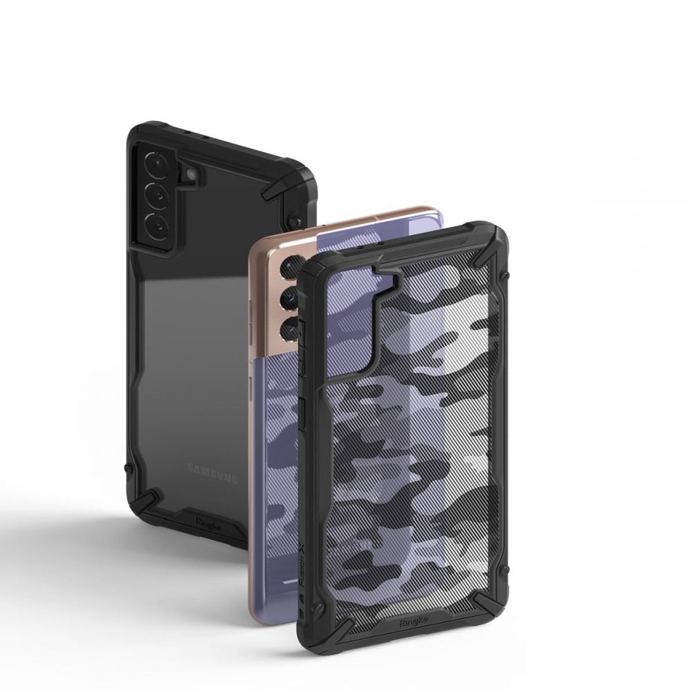 etui Ringke Fusion X Camo czarne Samsung s21 Plus / 4