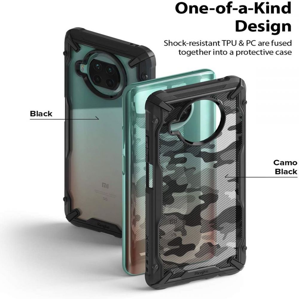 etui Ringke Fusion X Camo czarne Xiaomi Mi 10T Lite 5G / 2