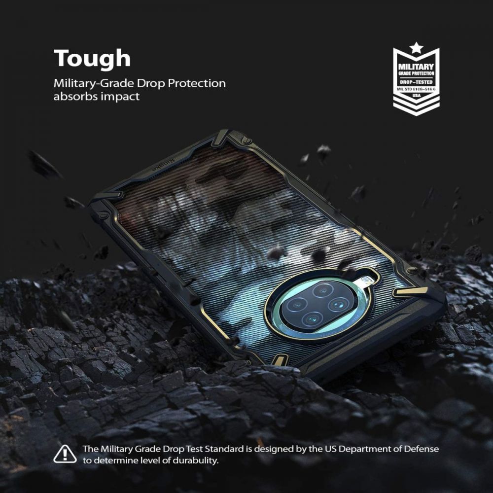 etui Ringke Fusion X Camo czarne Xiaomi Mi 10T Lite 5G / 3