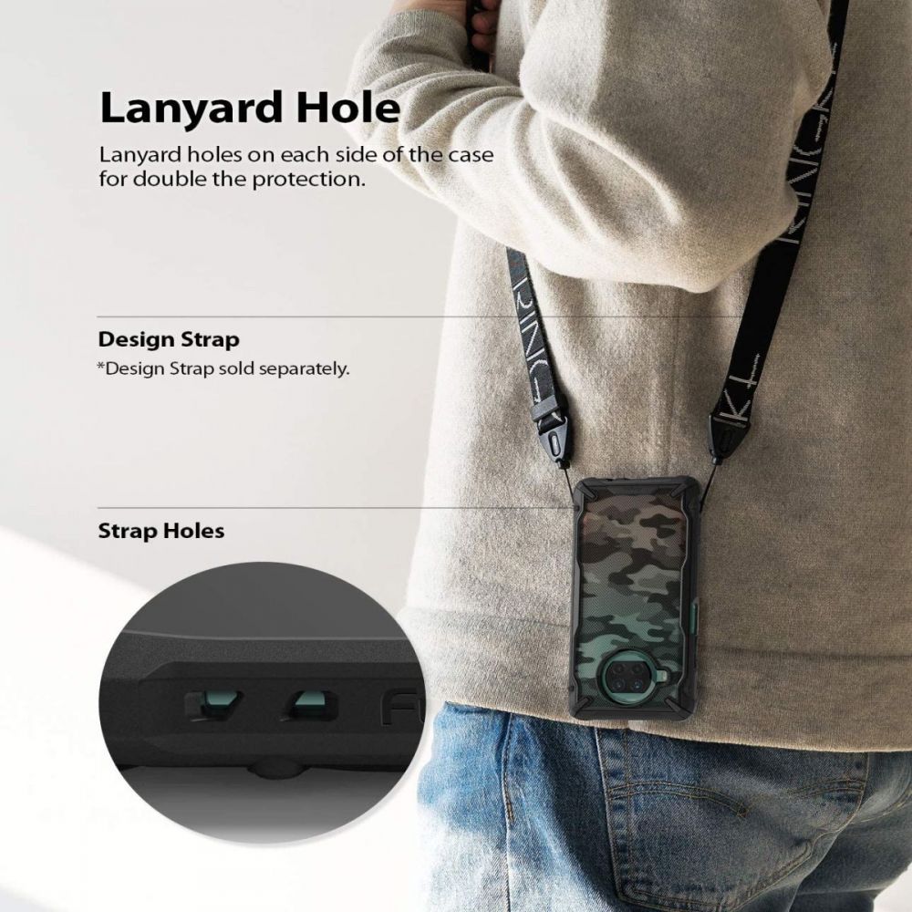 etui Ringke Fusion X Camo czarne Xiaomi Mi 10T Lite 5G / 7