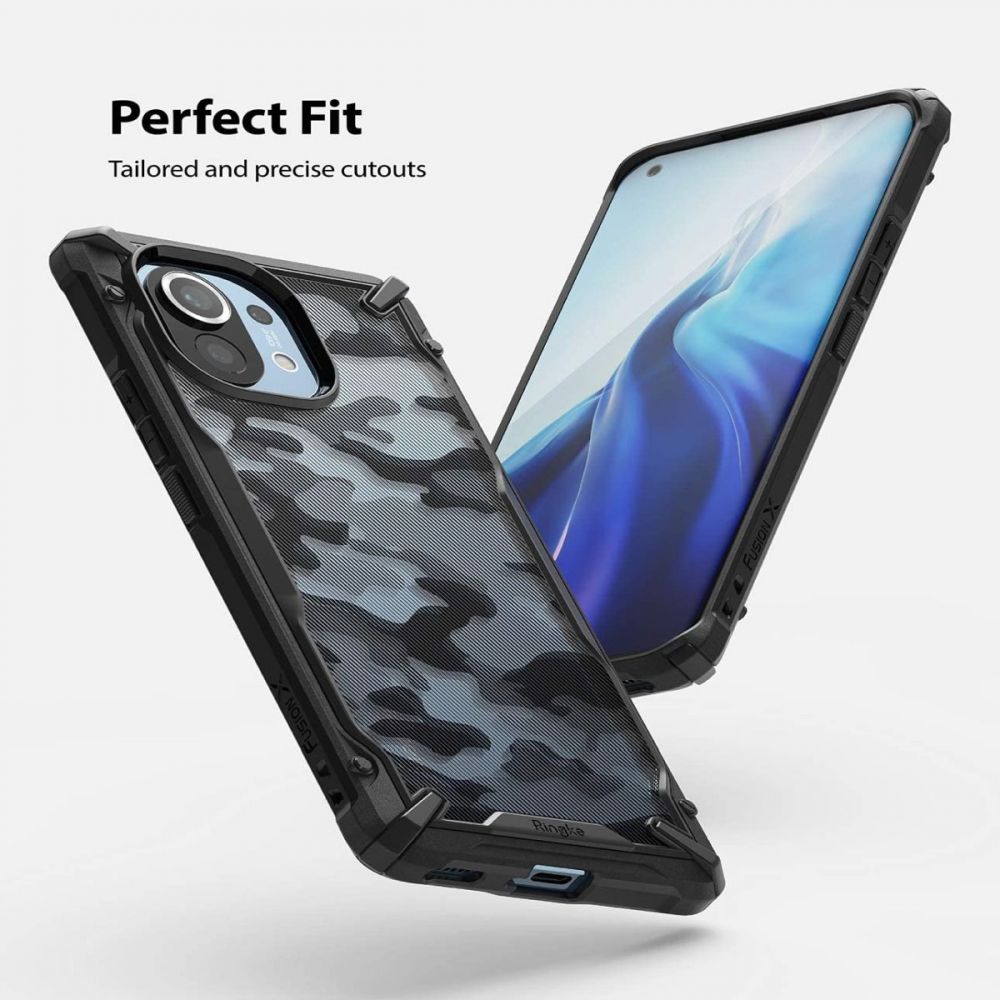 etui Ringke Fusion X Camo czarne Xiaomi Mi 11 / 5