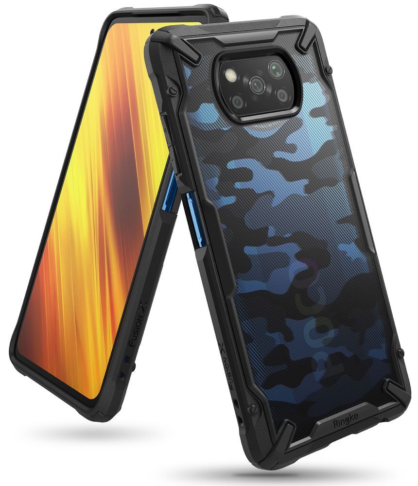 etui Ringke Fusion X Camo Czarne Xiaomi POCO X3 NFC