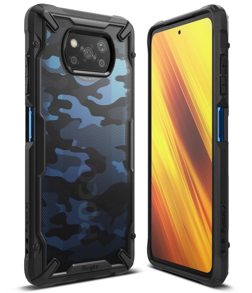 etui Ringke Fusion X Camo Czarne Xiaomi POCO X3 NFC / 2
