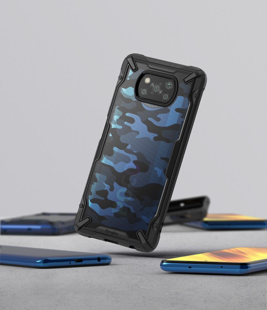 etui Ringke Fusion X Camo Czarne Xiaomi POCO X3 NFC / 8