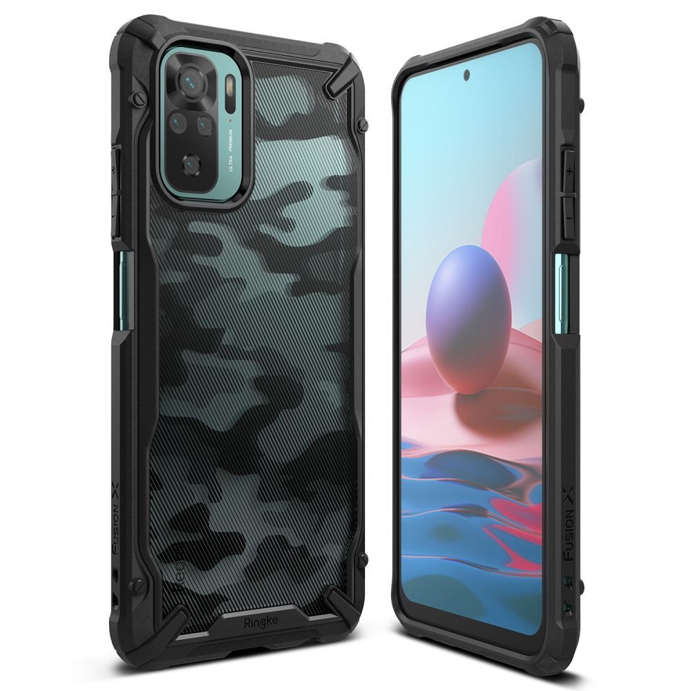 etui Ringke Fusion X Camo Czarne Xiaomi Redmi Note 10