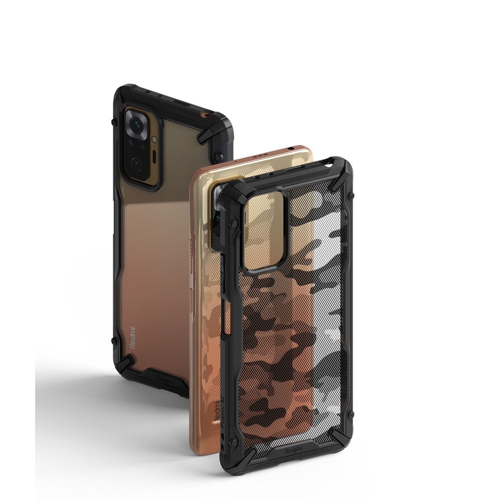 etui Ringke Fusion X Camo czarne Xiaomi Redmi Note 10 Pro / 5