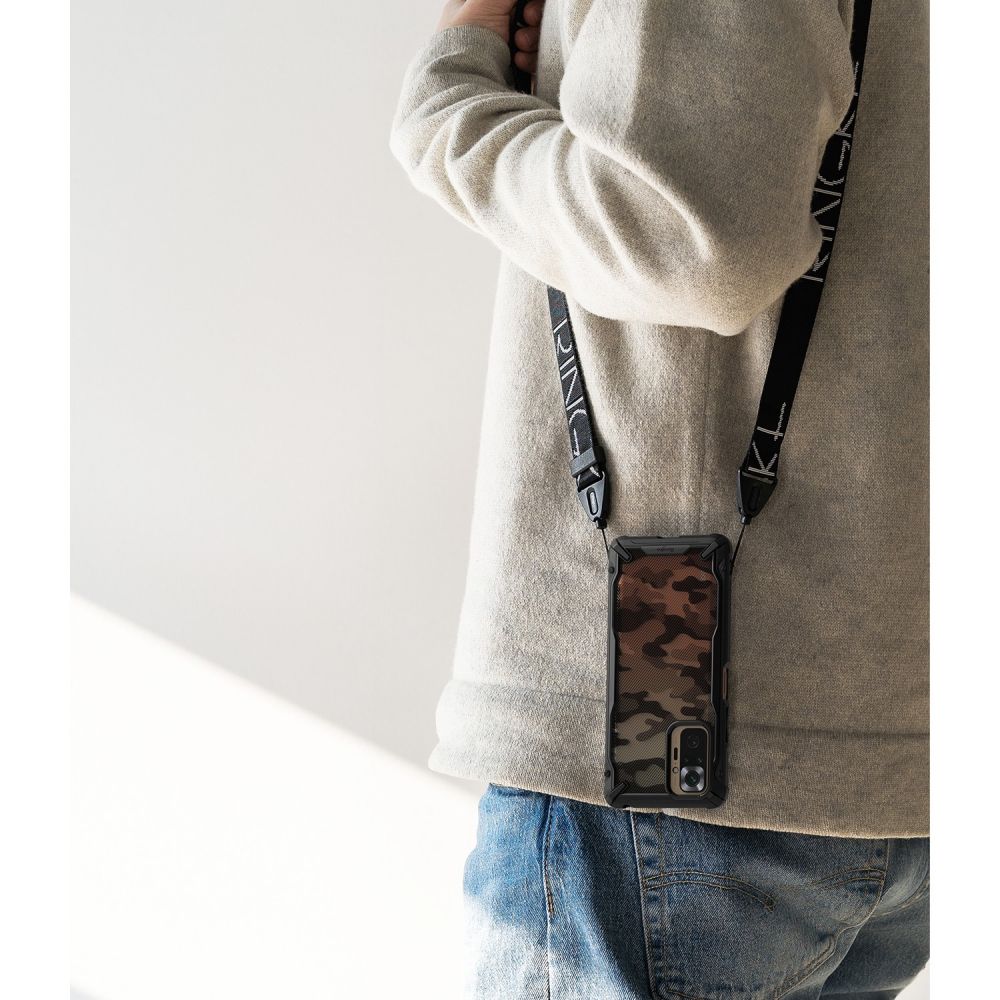 etui Ringke Fusion X Camo czarne Xiaomi Redmi Note 10 Pro / 6