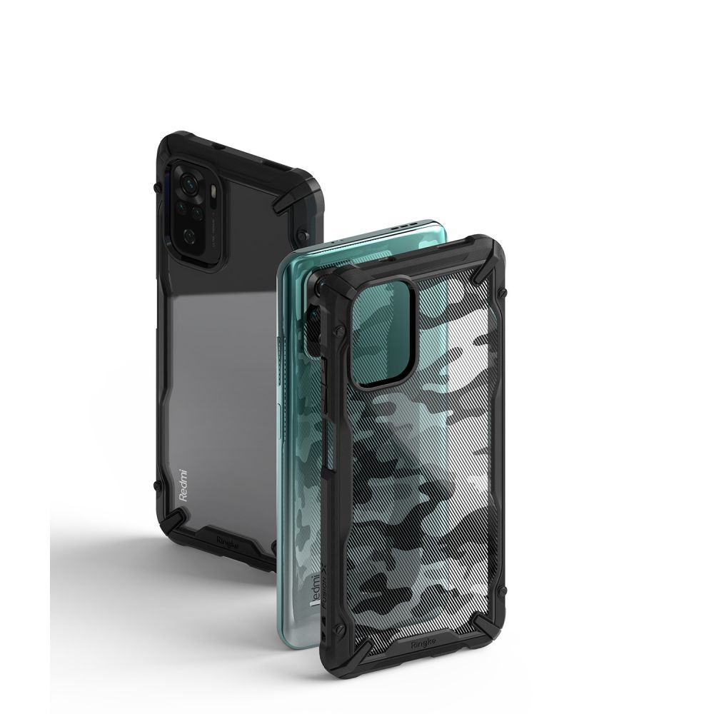 etui Ringke Fusion X Camo czarne Xiaomi Redmi Note 10S / 5