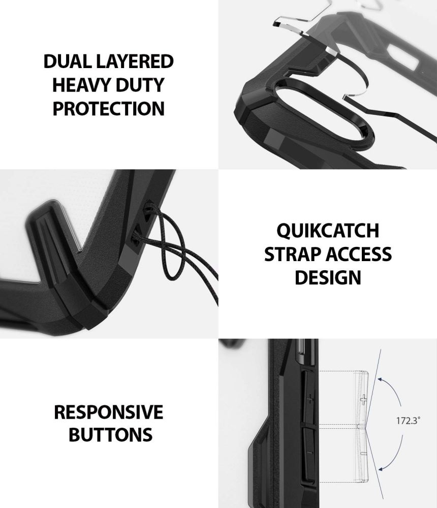 etui Ringke Fusion X Czarne Apple iPhone X / 7