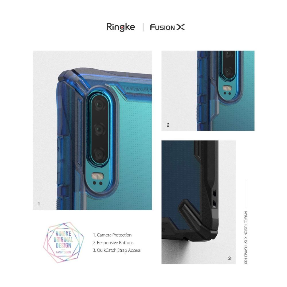 etui Ringke Fusion X Czarne Huawei P30 / 7 etui Ringke Fusion X Czarne Huawei P30 / 7
