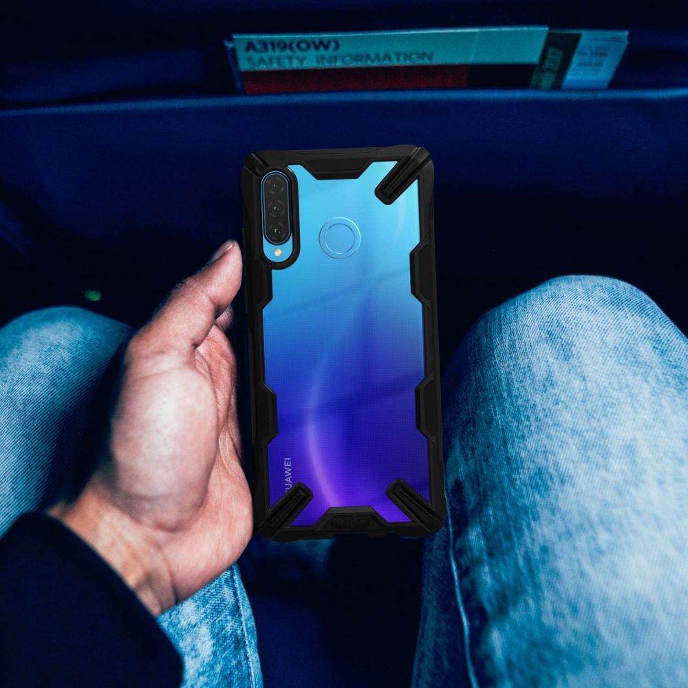 etui Ringke Fusion X Czarne Huawei P30 Lite / 6
