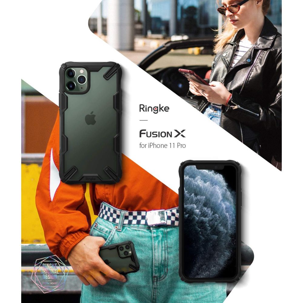 etui Ringke Fusion X Czarne Apple iPhone 11 Pro / 8 etui Ringke Fusion X Czarne Apple iPhone 11 Pro / 8