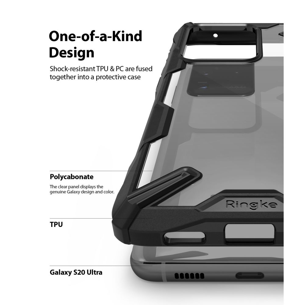 etui Ringke Fusion X Czarne Samsung galaxy S20 Ultra / 5