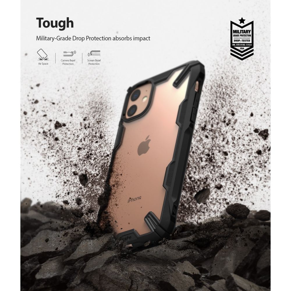 etui Ringke Fusion X Czarne Apple iPhone 12 / 6