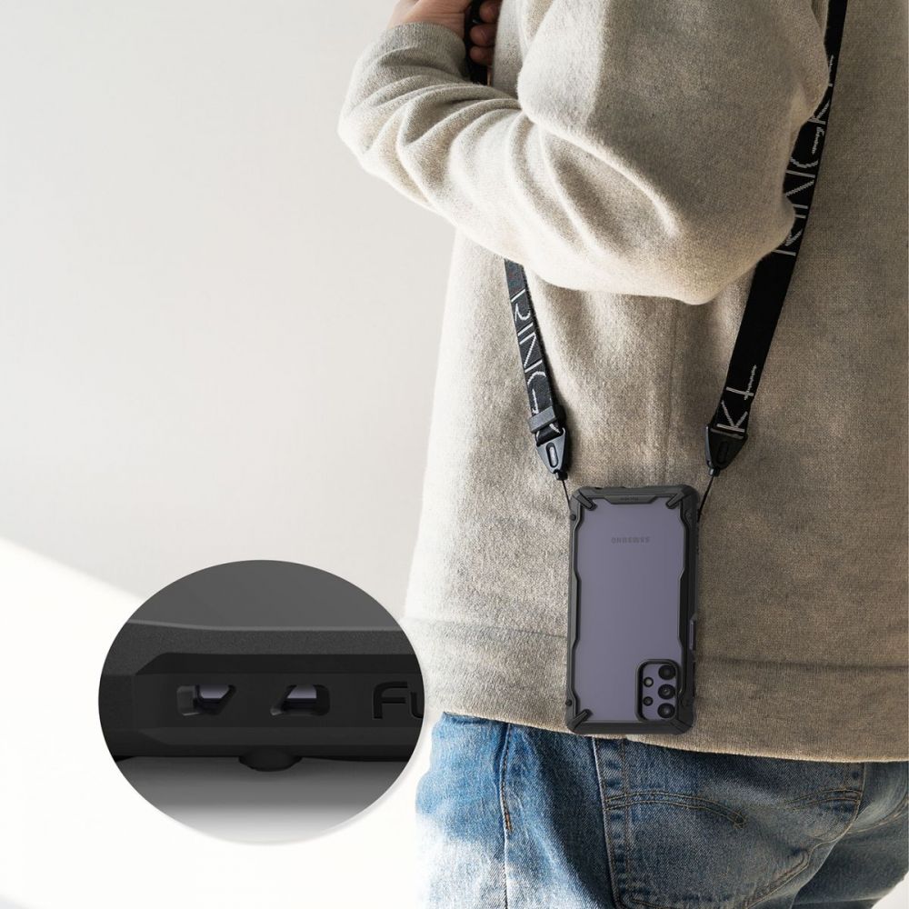 etui Ringke Fusion X czarne Samsung A32 5G / 6