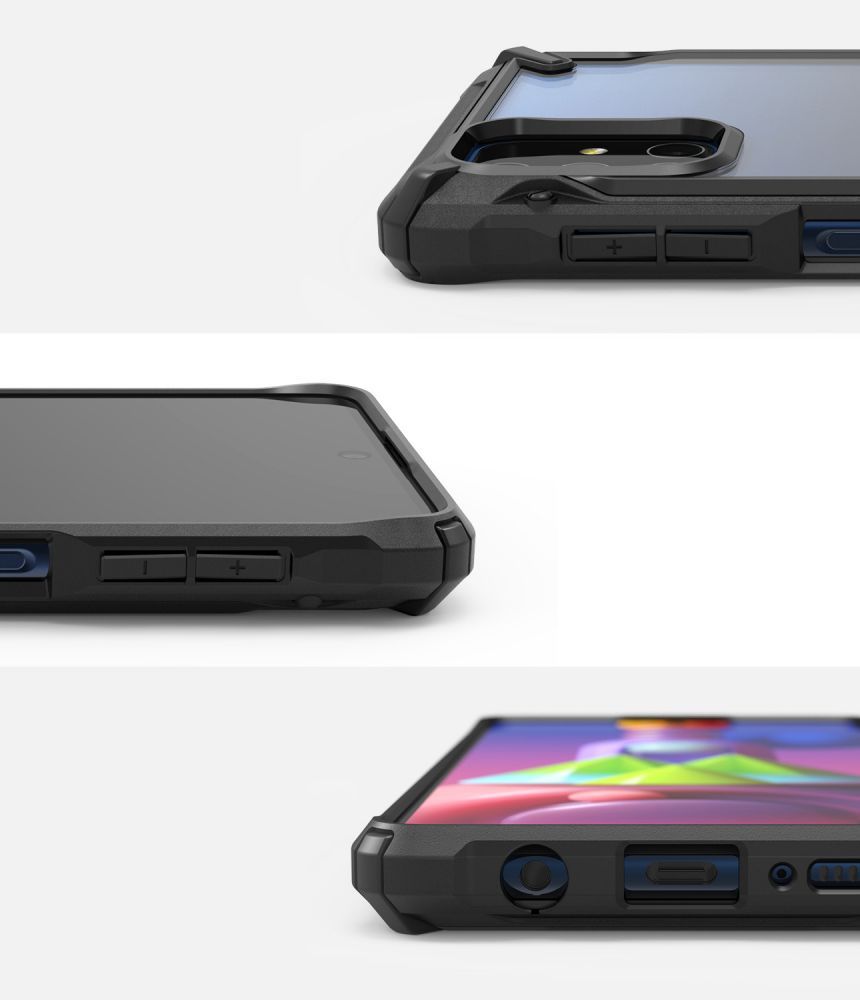 etui Ringke Fusion X Czarne Samsung Galaxy M51 / 6