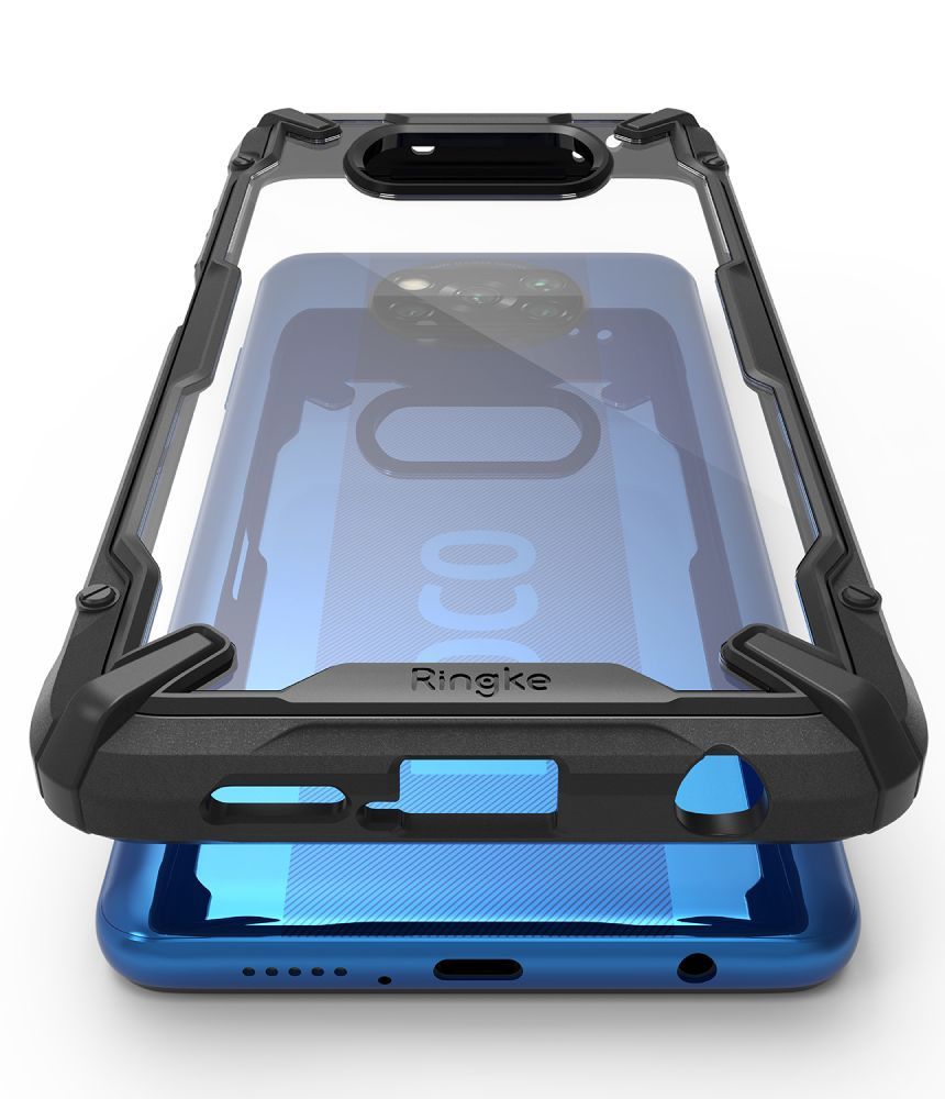 etui Ringke Fusion X Czarne Xiaomi POCO X3 NFC / 5