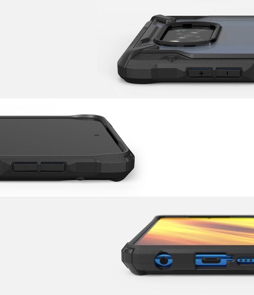 etui Ringke Fusion X Czarne Xiaomi POCO X3 NFC / 7