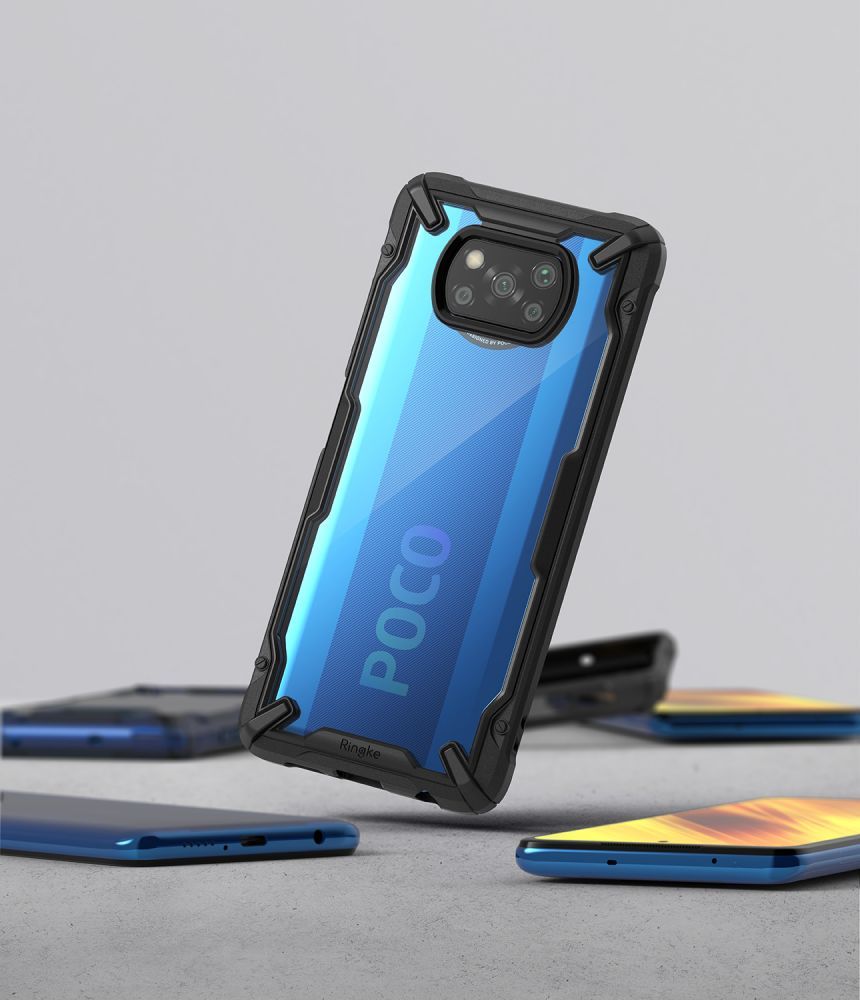 etui Ringke Fusion X Czarne Xiaomi POCO X3 NFC / 8