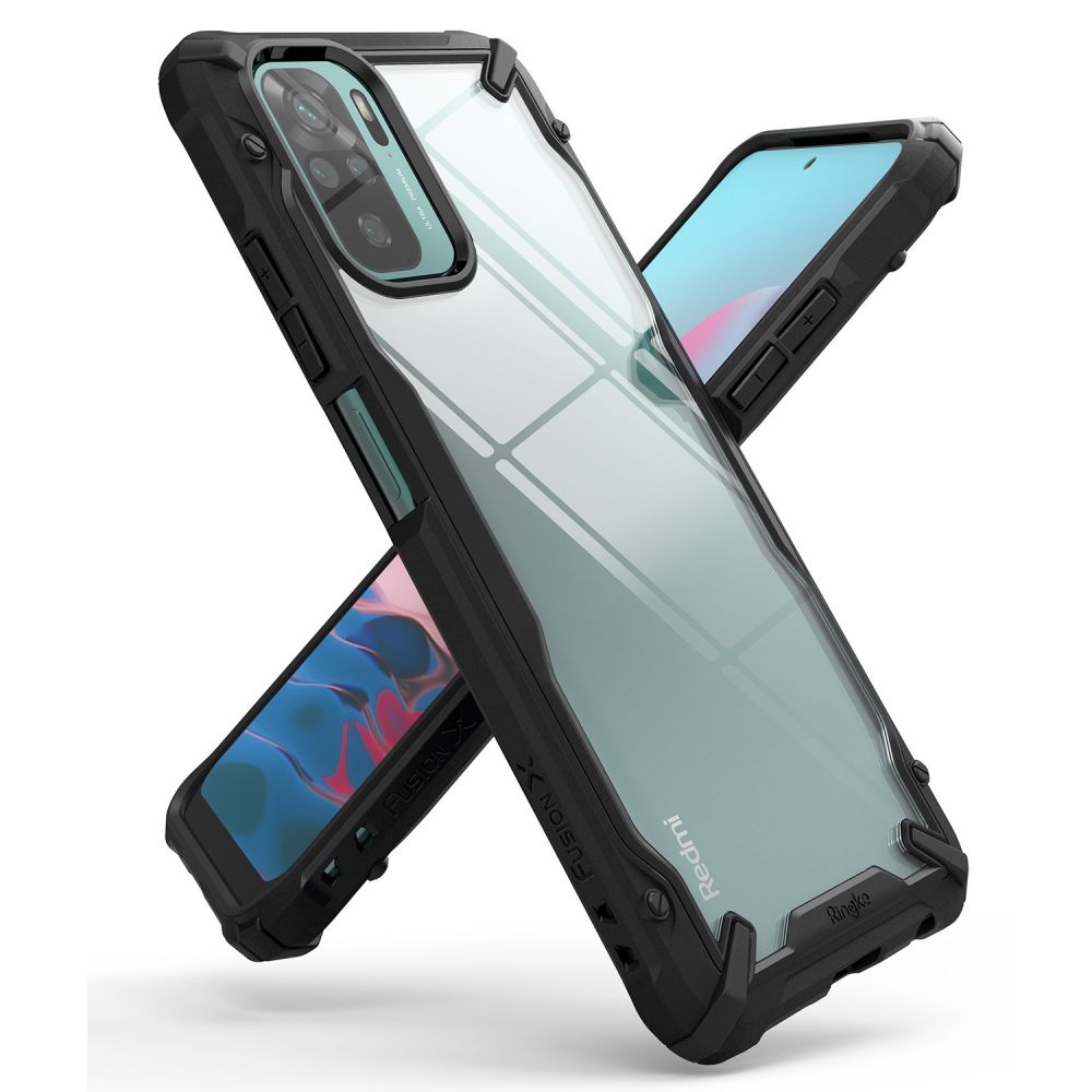 etui Ringke Fusion X czarne Xiaomi Redmi Note 10 / 3