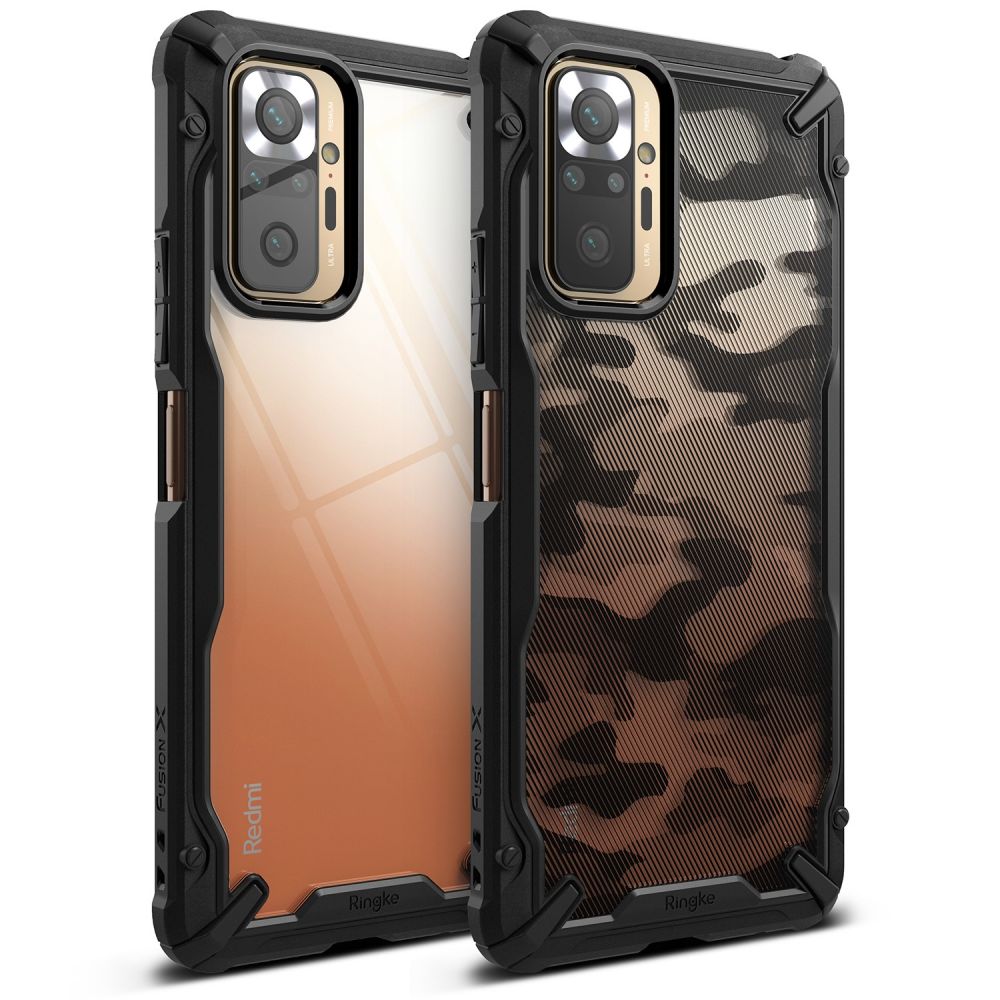 etui Ringke Fusion X czarne Xiaomi Redmi Note 10 Pro / 2