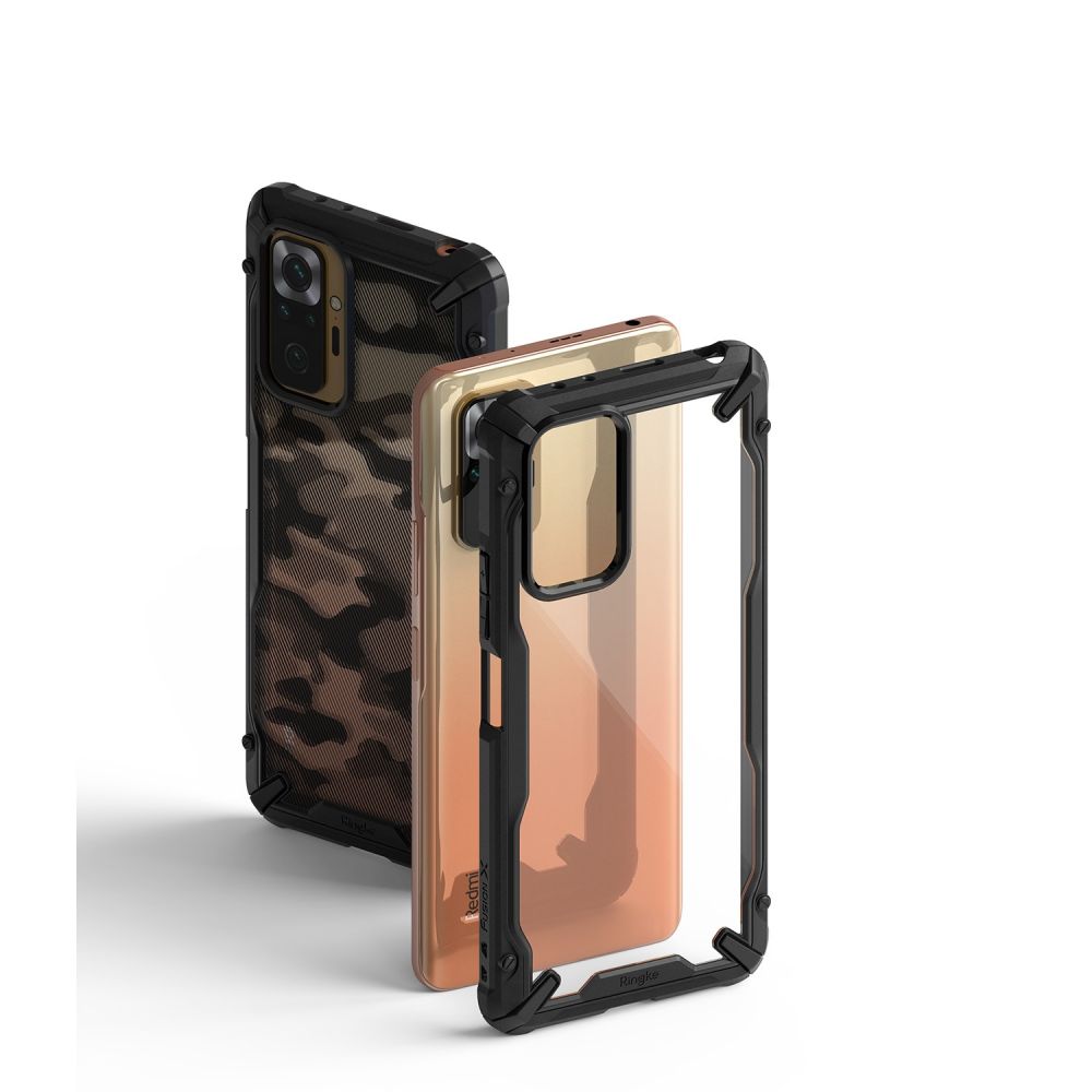 etui Ringke Fusion X czarne Xiaomi Redmi Note 10 Pro / 5