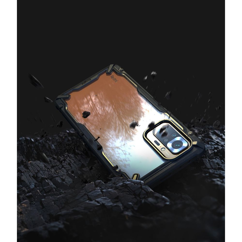 etui Ringke Fusion X czarne Xiaomi Redmi Note 10 Pro / 8