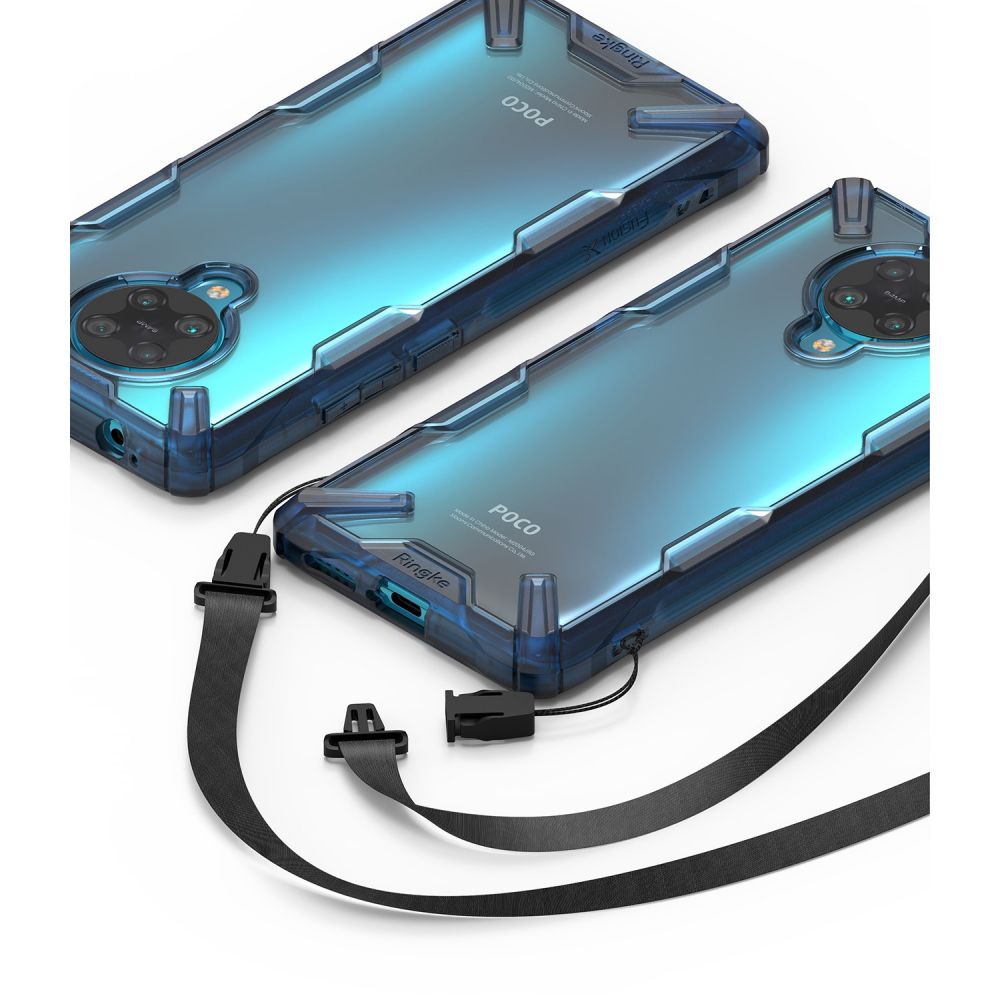 etui Ringke Fusion X Niebieskie Xiaomi POCO F2 Pro / 7