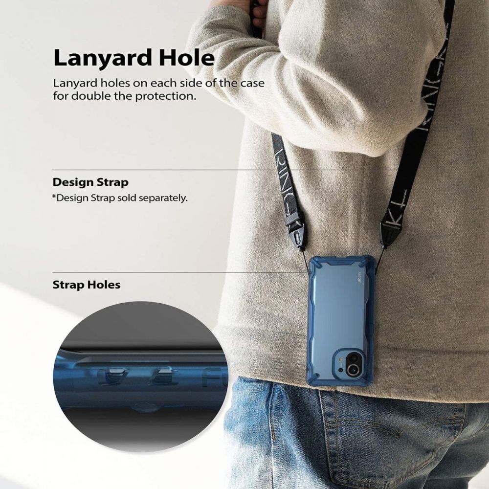 etui Ringke Fusion X Space niebieskie Xiaomi Mi 11 / 6