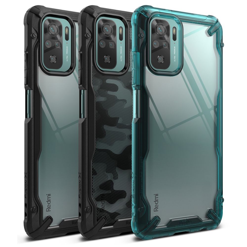 etui Ringke Fusion X zielone Xiaomi Redmi Note 10 / 2