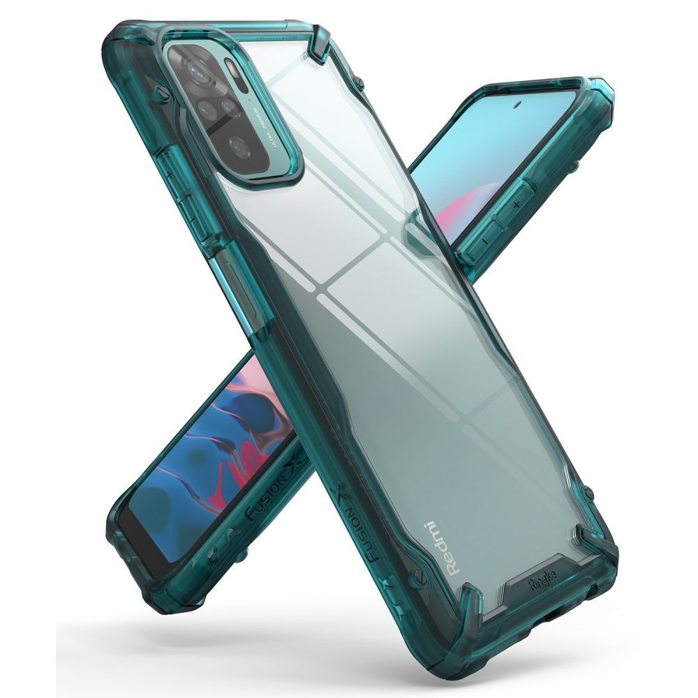 etui Ringke Fusion X zielone Xiaomi Redmi Note 10 / 3