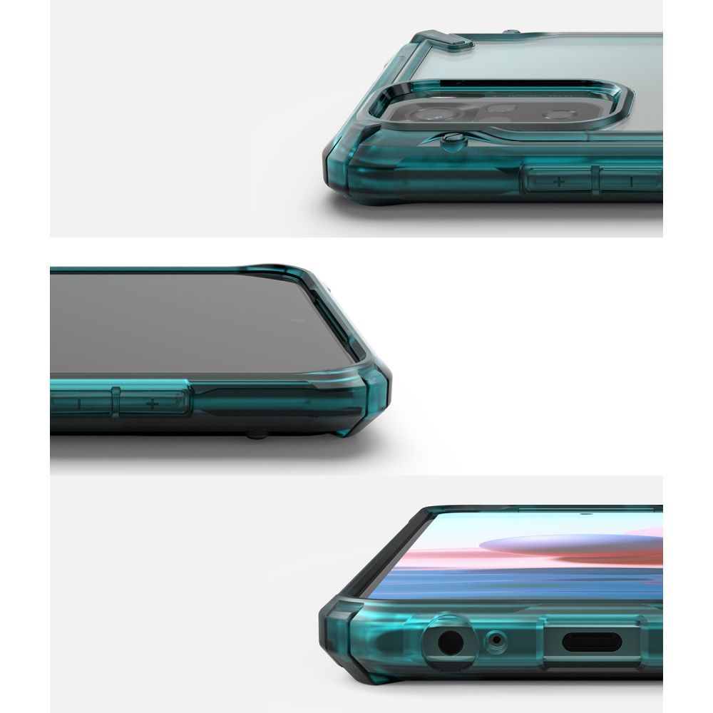 etui Ringke Fusion X zielone Xiaomi Redmi Note 10S / 7