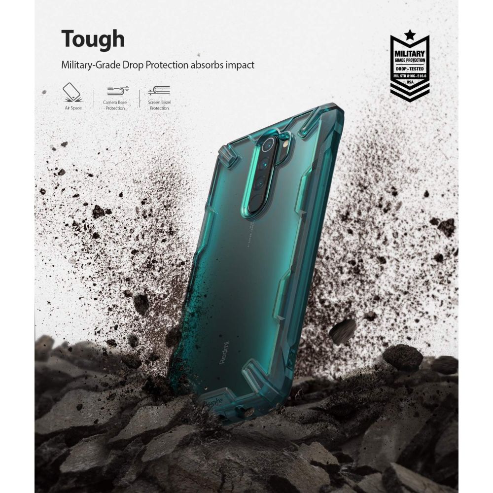 etui Ringke Fusion X Zielone Xiaomi Redmi Note 8 Pro / 2