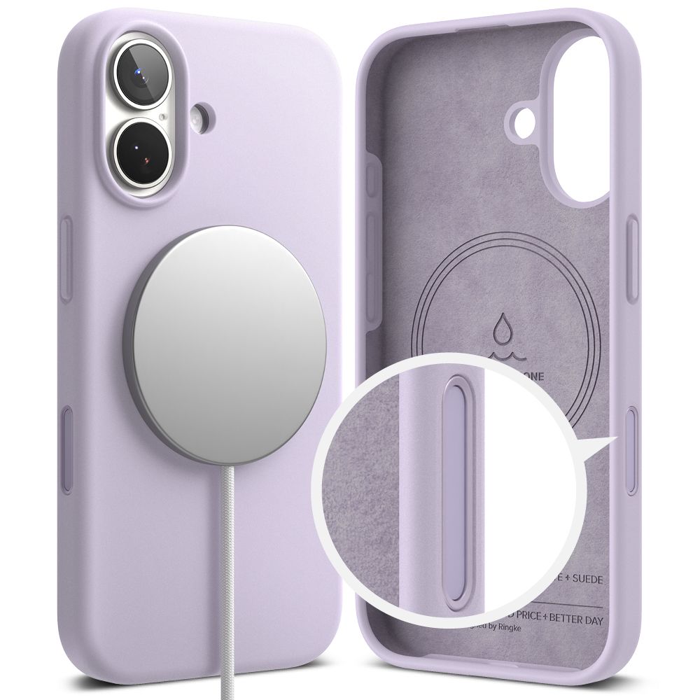 etui Ringke Silicone Magnetic Magsafe Light purple Apple iPhone 17 / 3