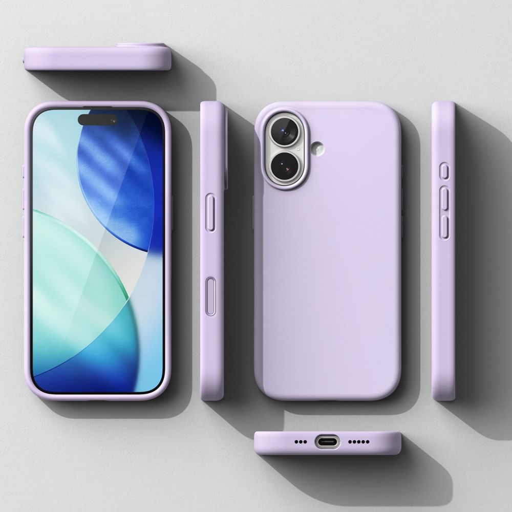 etui Ringke Silicone Magnetic Magsafe Light purple Apple iPhone 17 / 7
