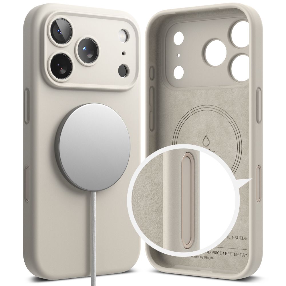 etui Ringke Silicone Magnetic Magsafe stone Apple iPhone 17 Pro / 3