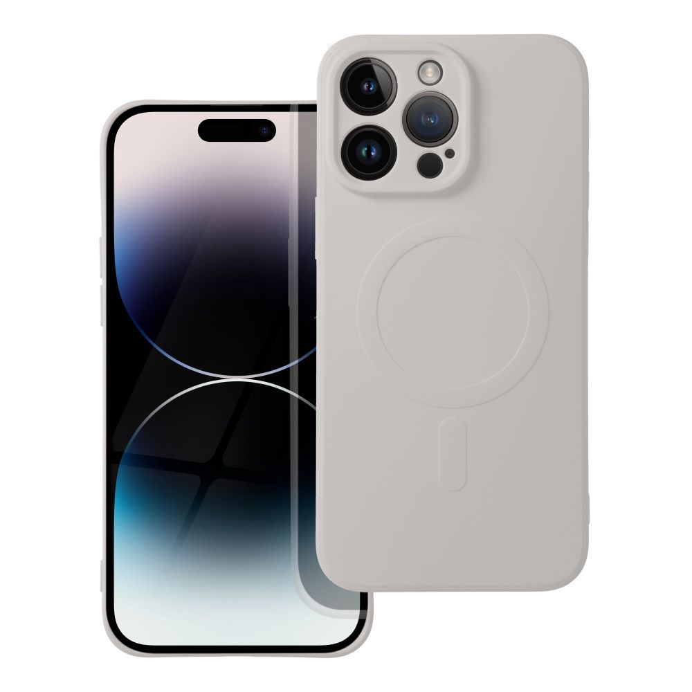 Etui Silicone Mag Cover MagSafe bia�y Apple iPhone 14 Pro Max