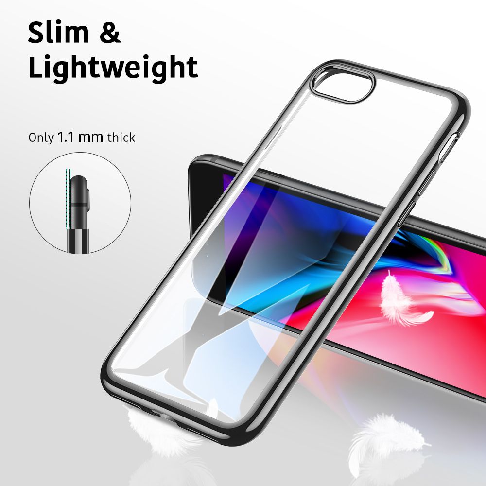 etui silikonowe Esr Essential Crown Czarne Apple iPhone 7 / 2 etui silikonowe Esr Essential Crown Czarne Apple iPhone 7 / 2