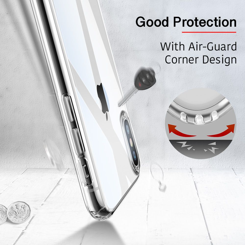 etui silikonowe Esr Essential Przeźroczyste Apple iPhone X / 5 etui silikonowe Esr Essential Przeźroczyste Apple iPhone X / 5