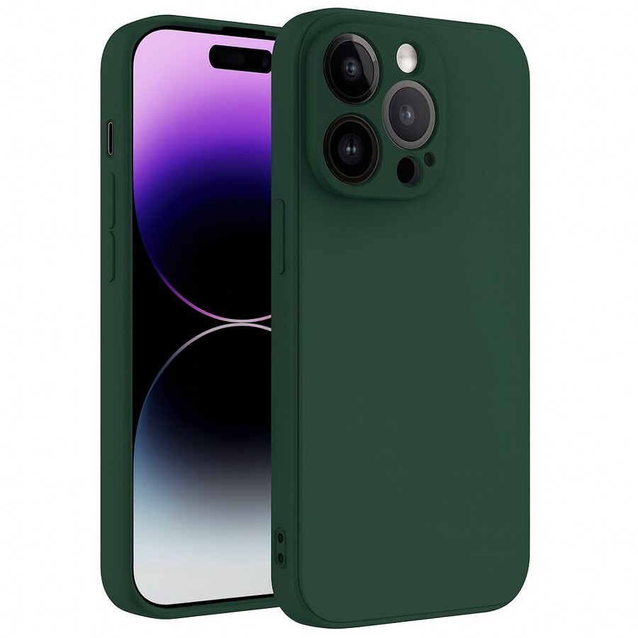 Etui silikonowe na ty� plecki z ochron� aparatu zielone Motorola Edge 70