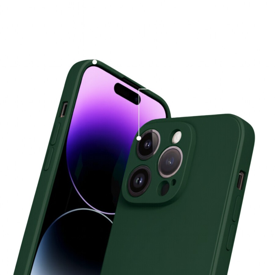 Etui silikonowe na ty� plecki z ochron� aparatu zielone Motorola Edge 70 / 2