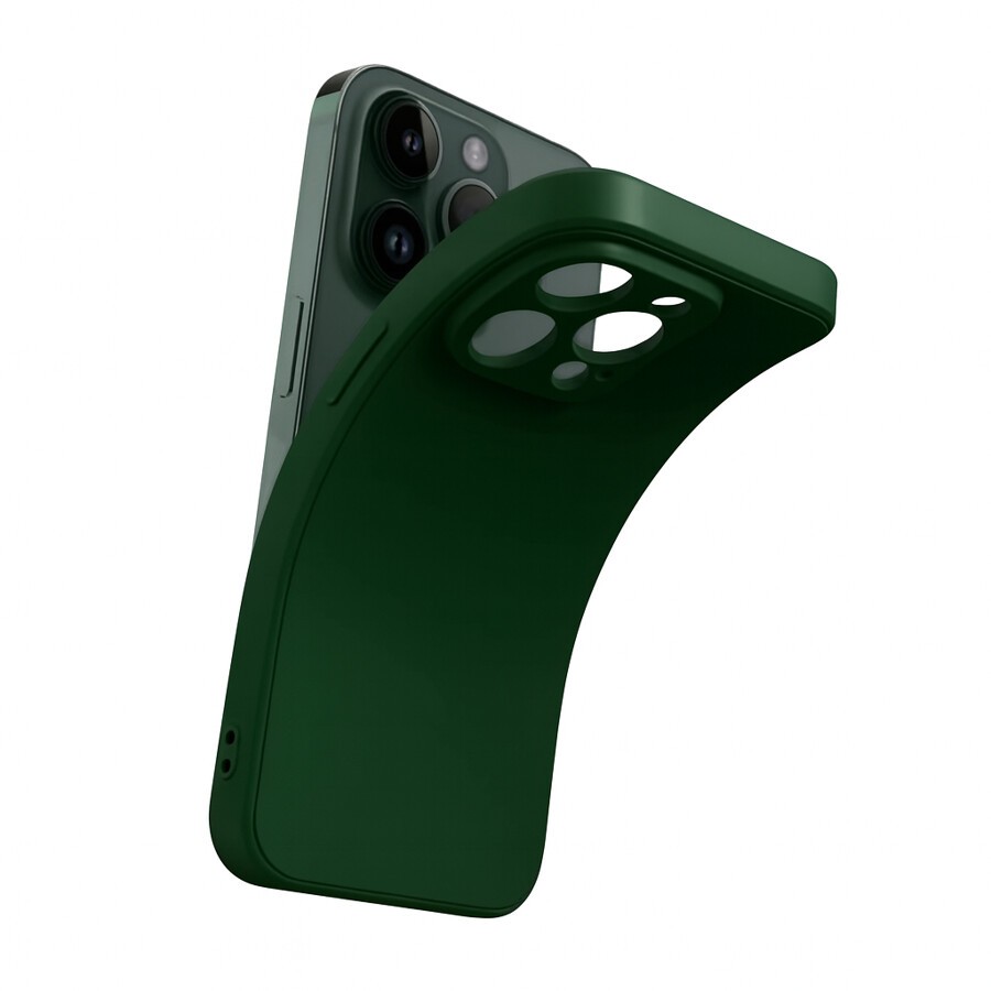 Etui silikonowe na ty� plecki z ochron� aparatu zielone Motorola Edge 70 / 3