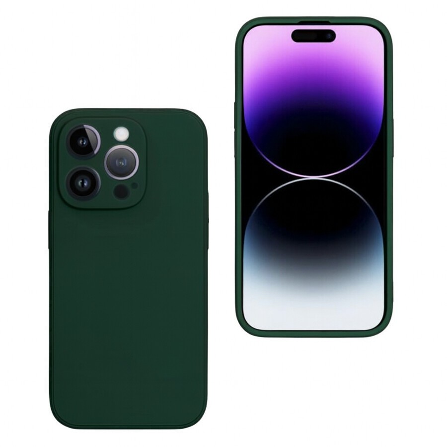 Etui silikonowe na ty� plecki z ochron� aparatu zielone Motorola Edge 70 / 4