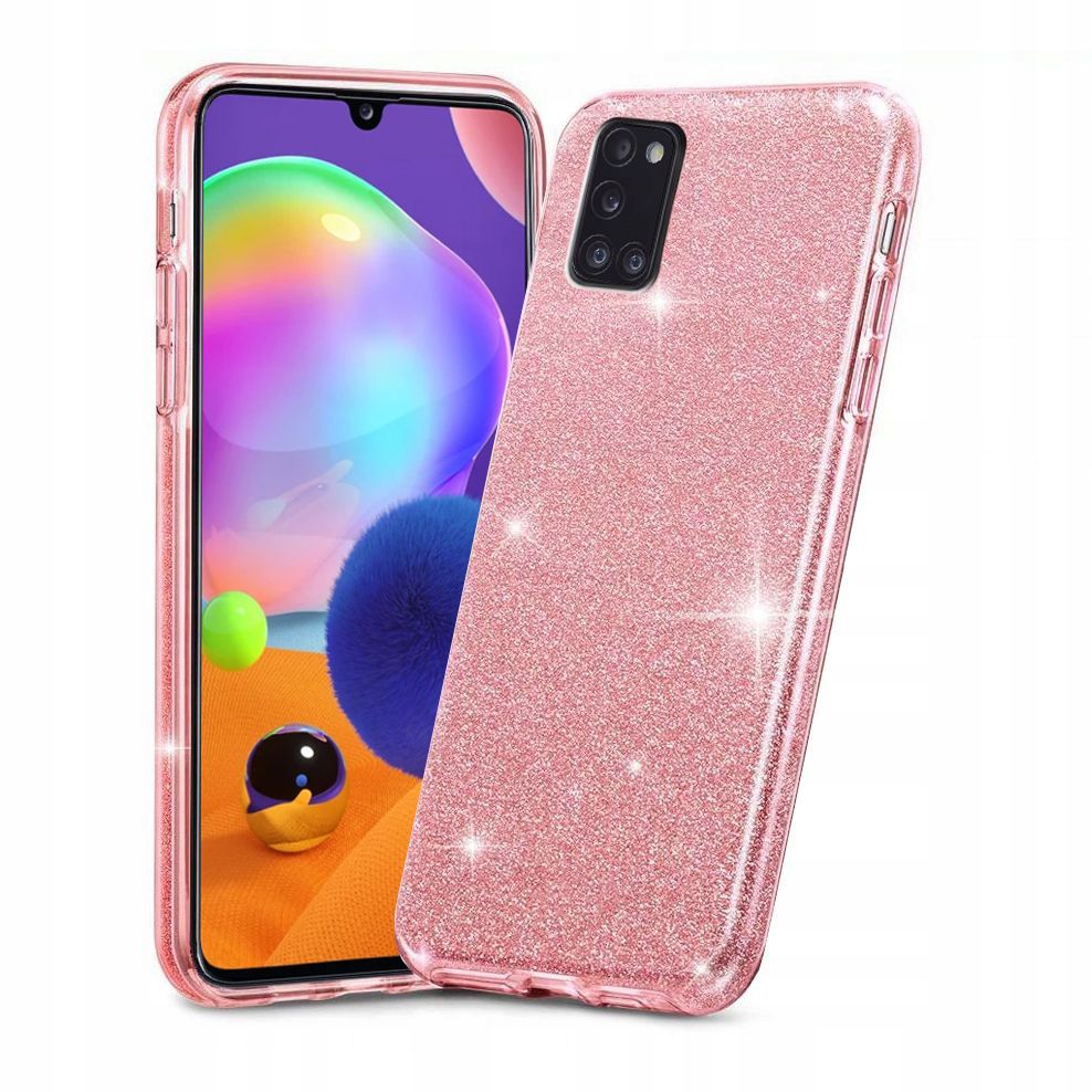 etui Silikonowe Tech-protect Glitter Shine R�owe Samsung A31