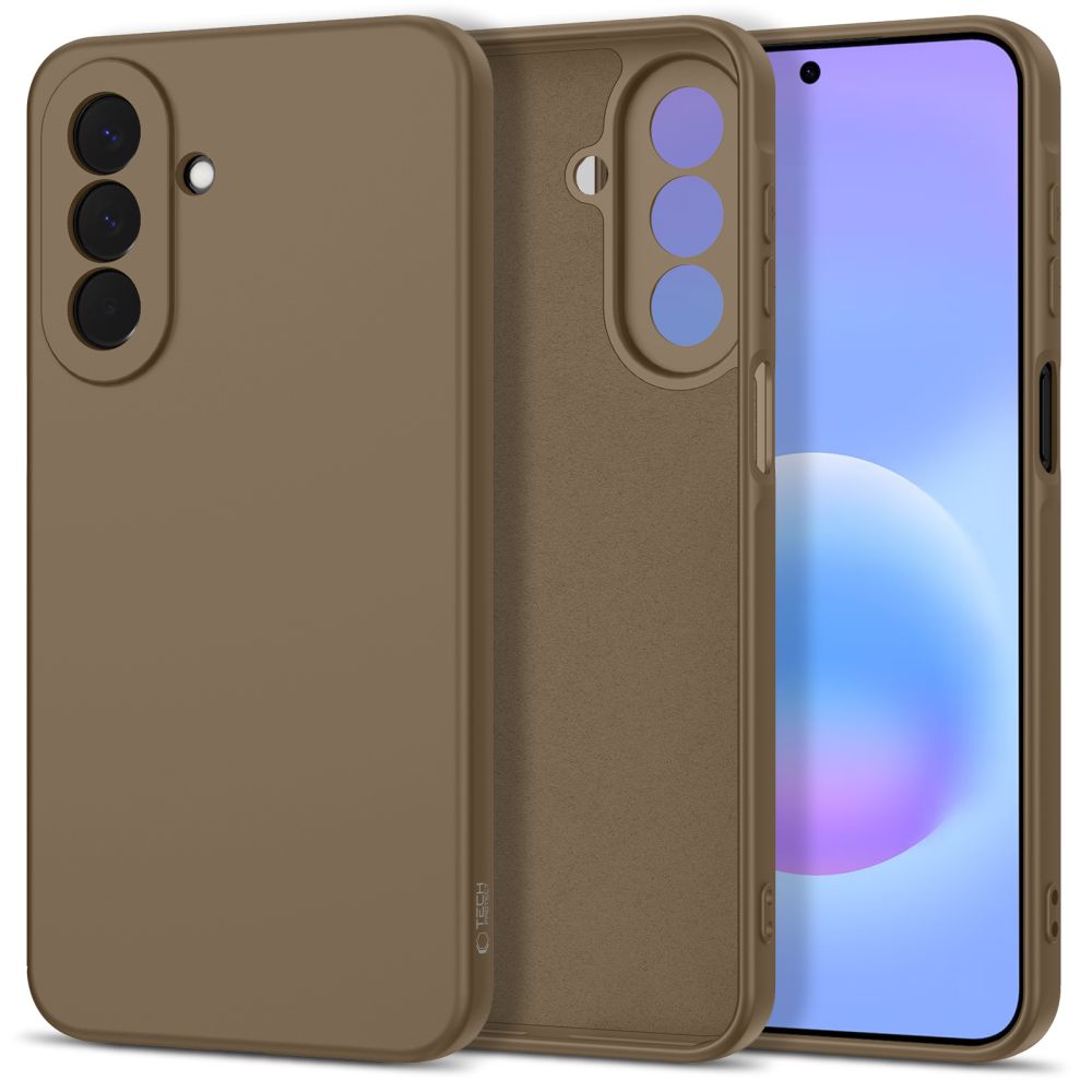 etui Silikonowe Tech-protect Icon br�zowe Samsung Galaxy A27 5G