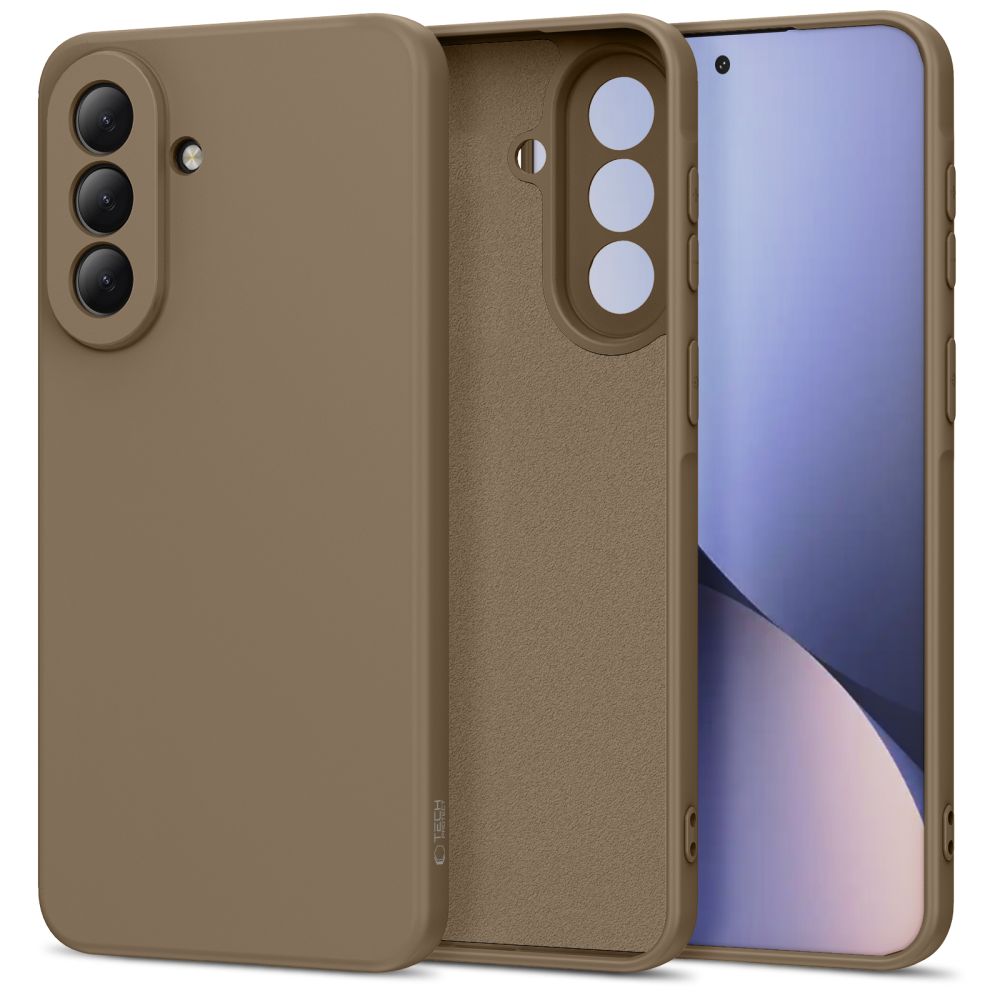 etui Silikonowe Tech-protect Icon br�zowe Samsung Galaxy A37 5G