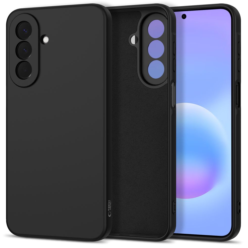 etui Silikonowe Tech-protect Icon czarne Samsung Galaxy A27 5G