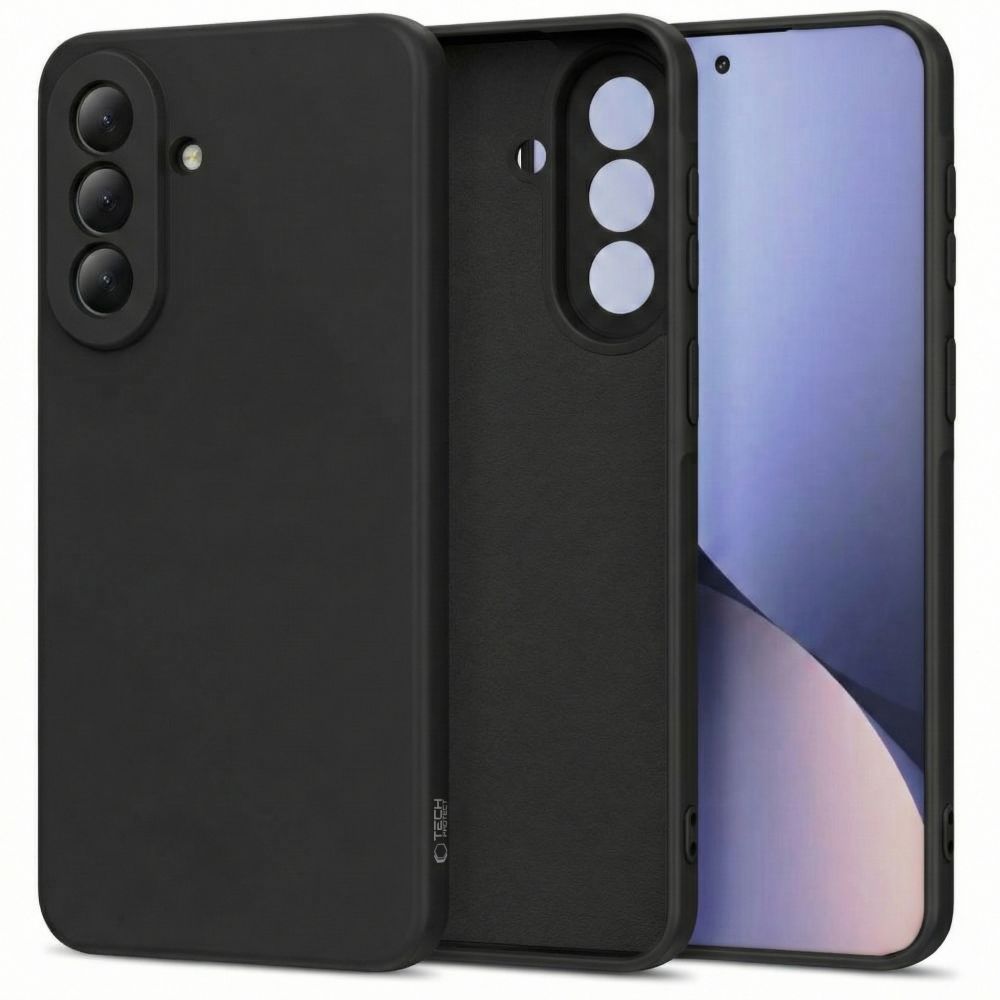 etui Silikonowe Tech-protect Icon czarne Samsung Galaxy A37 5G